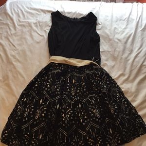 Black and Gold Dress